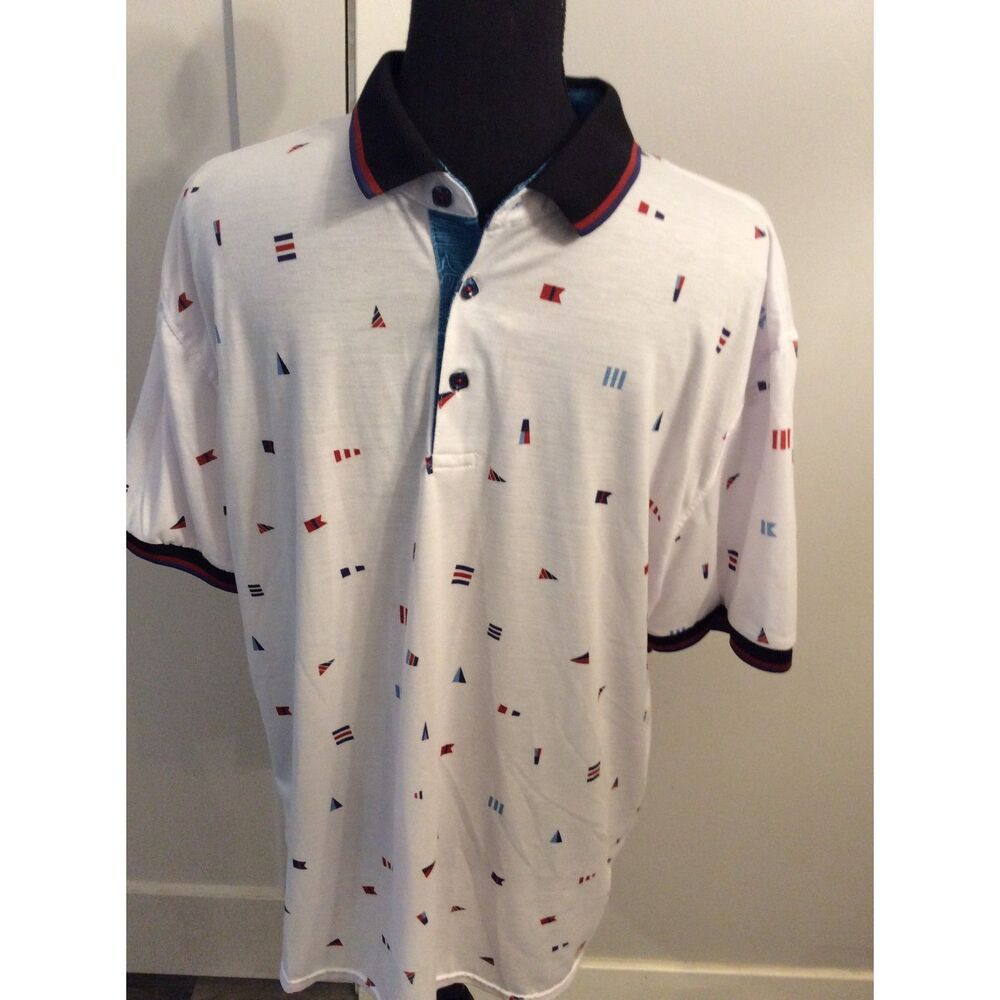 Deckmaster Yacht Fishing Boating Polo Size XL Short Sleeve